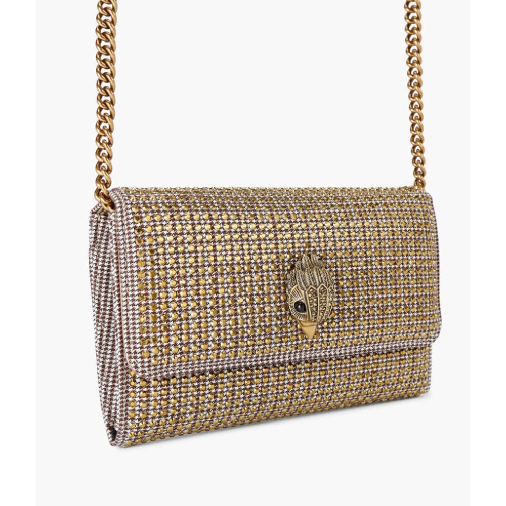 Kurt Geiger London Kensington Wallet on a Chain Gold NWT - Picture 4 of 5
